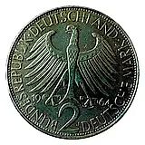 2 марки 1964, D, Макс Планк [Германия]