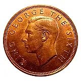 1/2 пенни 1949 [Новая Зеландия]