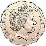 50 центов 2001, западные территории [Австралия]