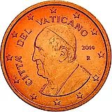 2 евроцента 2014-2016 [Ватикан]