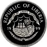 2½ доллара 1999, XXVII летние Олимпийские игры, Сидней - Факелоносец [Либерия]