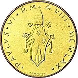 20 лир 1970 [Ватикан]