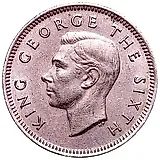 6 пенсов 1952 [Новая Зеландия]