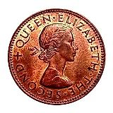 1/2 пенни 1958 [Новая Зеландия]