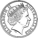 20 центов 2013, Утконос, Цветное покрытие [Австралия]