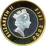 10 долларов 2000, 100 лет со дня рождения Королевы-матери [Фиджи]