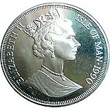 1 крона 1990, Чемпионат мира по футболу, Италия 1990 - Палермо, Удине, Верона [Остров Мэн]