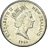 5 центов 1986 [Новая Зеландия]