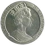 1 крона 1987, Регата Кубок Америки. Карта Австралии [Остров Мэн]