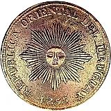 20 сентимо 1854-1855 [Уругвай]
