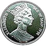 1 крона 1991, 100 лет Американской нумизматической ассоциации [Остров Мэн]