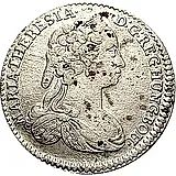 6 крейцеров 1743, Надпись "ARCHID ∙ AUST ∙ DUX ∙ BVR ∙ COM ∙ TYR" [Австрия]