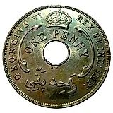 1 пенни 1946, KN, знак монетного двора: "KN" - Кингз Нортон Металл, Бирмингем [Британская Западная Африка]