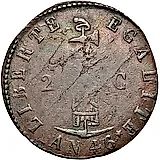 2 сантима 1849 [Гаити]