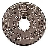 ½ пенни 1937-1947 [Британская Западная Африка]