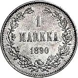 1 марка 1890, L