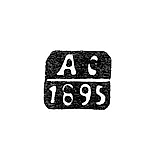 Клеймо пробирного мастера Ленинграда - Севьер Александр Томас - инициалы "АС" - 1892-1895 гг.