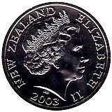 5 долларов 2003, Гигантская галаксия (Galaxias argenteus) [Новая Зеландия]