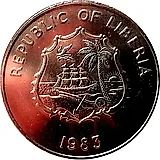 2 доллара 1983, ФАО - Всемирная конференция по рыбному хозяйству [Либерия]