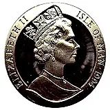 1 крона 1994, Чемпионат мира по футболу 1994, США /игрок с мячом и вратарь/ [Остров Мэн]