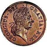 ½ пенни 1722, Арфа слева [Ирландия]