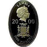 1000 квач 2000, 100 лет со дня рождения Королевы Елизаветы, Королевы-матери /Коронация 1937/ [Замбия]
