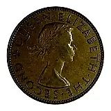 1 пенни 1955 [Новая Зеландия]