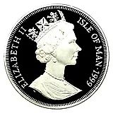 1 крона 1999, Жизнь и время Королевы-матери - королевская помолвка [Остров Мэн]