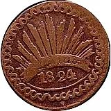 ⅛ реала 1824-1828 [Мексика]