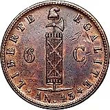 6 сантимов 1846 [Гаити]