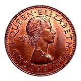 1/2 пенни 1956 [Новая Зеландия]