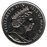 1 крона 2004, 200 лет Трафальгарскому сражению - Наполеон и Нельсон [Остров Мэн]