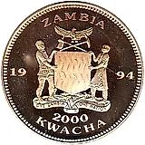 2000 квач 1994, Чемпионат мира по футболу 1994 /3 футболиста - Победитель Бразилия/ [Замбия]