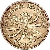 5 сентаво 1882-1883 [Мексика]
