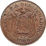 2 сентаво 1909 [Эквадор]