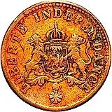 2 сантима 1850, Без AN47 на аверсе [Гаити]