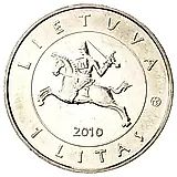 1 лит 2010, 600 лет Грюнвальдской битве [Литва]