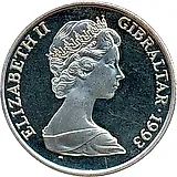 1 крона 1993, Виндзорская династия - Король Эдуард VIII [Гибралтар]