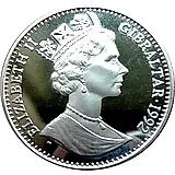 1 крона 1992, 150 лет Уставу Гибралтара [Гибралтар]