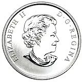 25 центов 2010, Синяя детская коляска [Канада]