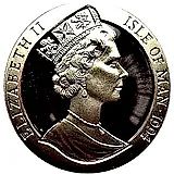 1 крона 1994, Чемпионат мира по футболу 1994, США /игрок бьет по мячу/ [Остров Мэн]