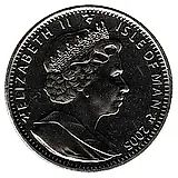 1 крона 2005, 400 лет пороховому заговору /4 стражника/ [Остров Мэн]