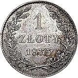 1 злотый 1835, WOLNE MIASTO KRAKOW