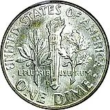 10 центов 1964, D, знак монетного двора "D" - Денвер [США]