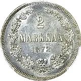 2 марки 1872, S