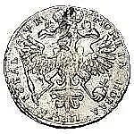 1 рубль 1720, K, портрет в наплечниках, без пальмовой ветви на груди