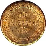 10 марок 1878, S