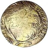 2 злотых 1813, надпись на аверсе в 4 строки, реверс: венок больше