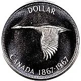 1 доллар 1967, 100 лет Конфедерации Канада [Канада]