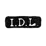 Клеймо мастера Линдквист Иоганн Дидрих - Ленинград - инициалы "I.D.L."